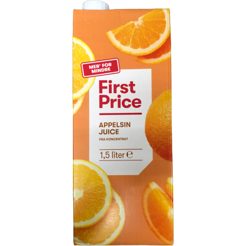 Appelsinjuice 1,5 l.(Billig)